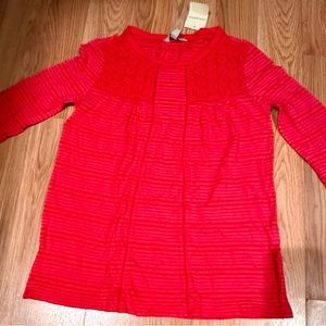 Lucky Brand Women’s Red mid-length Sleeves Shirt